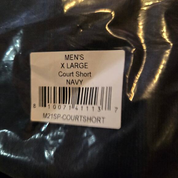 Flint Park Men’s XL Court Shorts Navy NWT - Picture 3 of 9